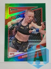 2022 Donruss UFC Rose Namajunas #38 Green Flood Parallel